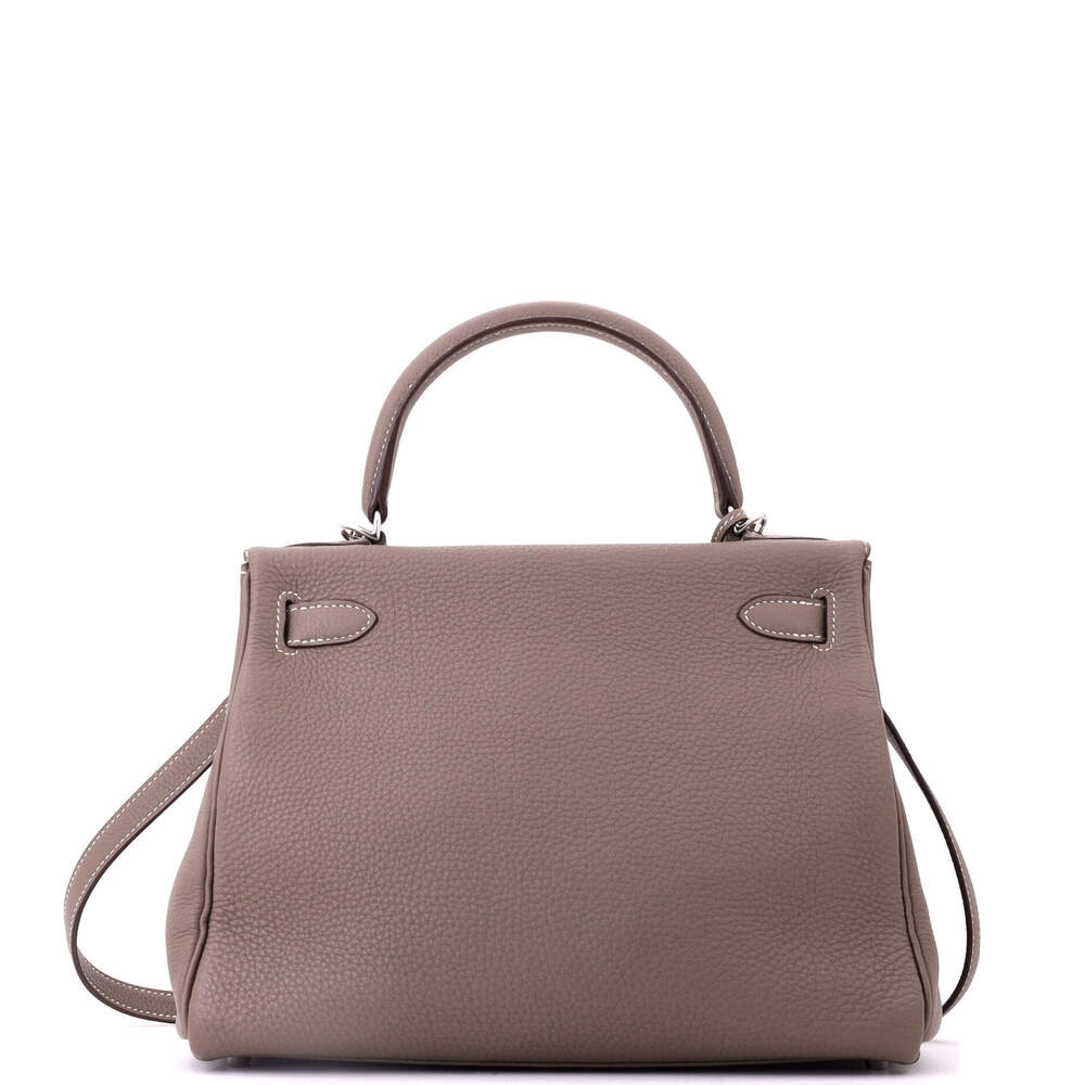 Hermes Kelly 28 Grey Togo with Palladium Hardware - Picture 4 of 8